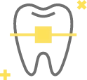 traditional braces icon Poidmore Orthodontics